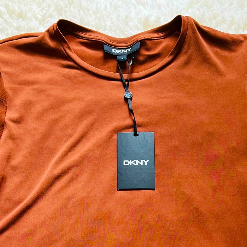 DKNY Rare Roasted copper brown color with flattering sleeves - Picture 2 of 5